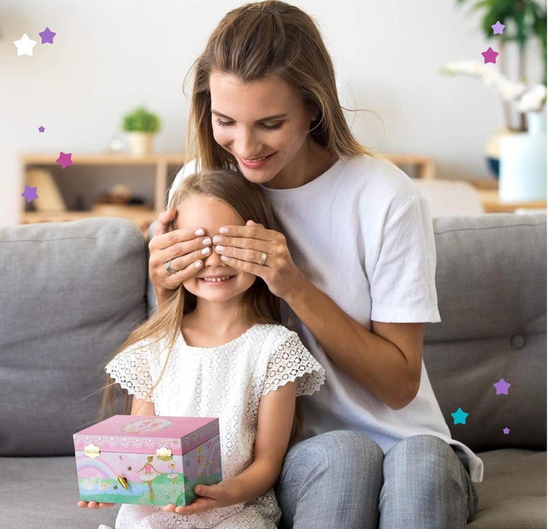 Jewelkeeper Ballerina Jewelry Box Music Box for Girls with Swan Lake Tune - Pink Jewelry Chest for Kids with Twirling Doll and Keepsake Storage - Image 5