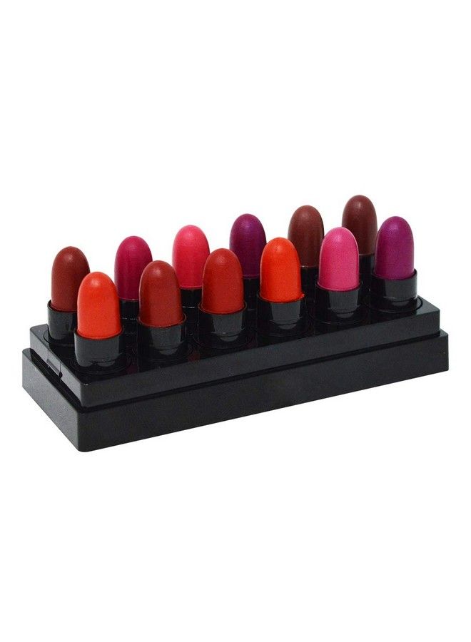 Color Diva أحمر شفاه مات مرطب متعدد الألوان - عبوة من 12 - Image 1