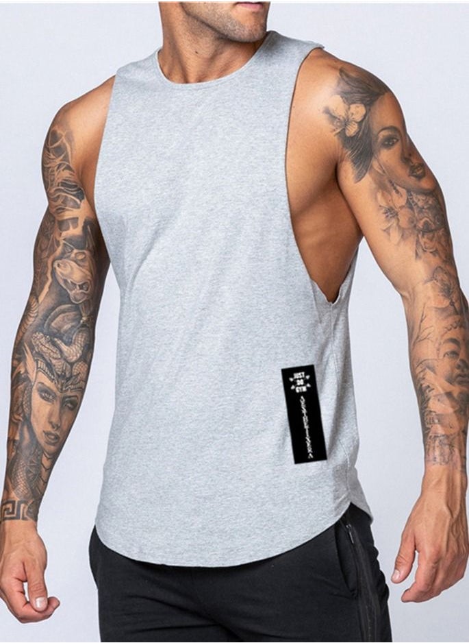 Loquat Right Long Marker Sports Vest Grey  - Image 1