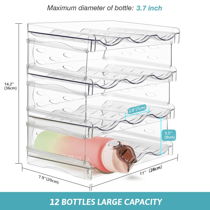 New Red Wine Water Bottle Storage Rack Pet Transparent Wine Display Rack Desktop Multi-Layer Water Cup Storage Rack - Image 3
