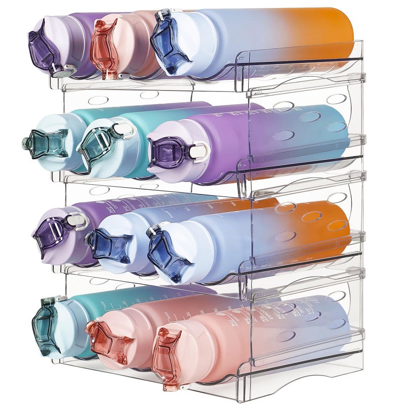New Red Wine Water Bottle Storage Rack Pet Transparent Wine Display Rack Desktop Multi-Layer Water Cup Storage Rack - Image 2