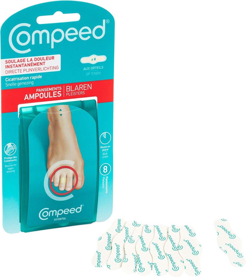 Compeed Toes Blisters Bandages - 8 Count for Instant Relief - Image 3
