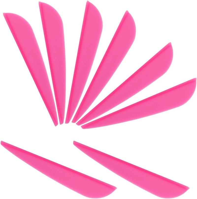 Letszhu Arrows Vanes 4 Inch Plastic Feather Fletching for DIY Archery Arrows 50 Pack… - Image 1
