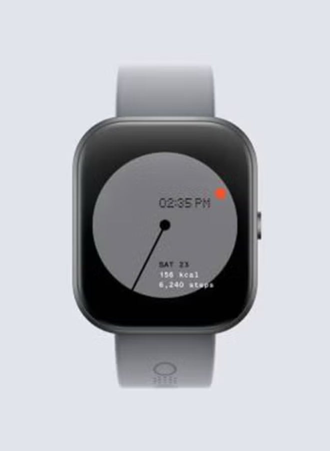 TIGER Watch Pro Smartwatch – AMOLED Display, Bluetooth Calling, Multi-Sport Tracking, Heart Rate & SpO₂ Monitor, IP68 Water Resistant, Long Battery Life – Ash Grey Strap with Dark Grey Case - Image 1