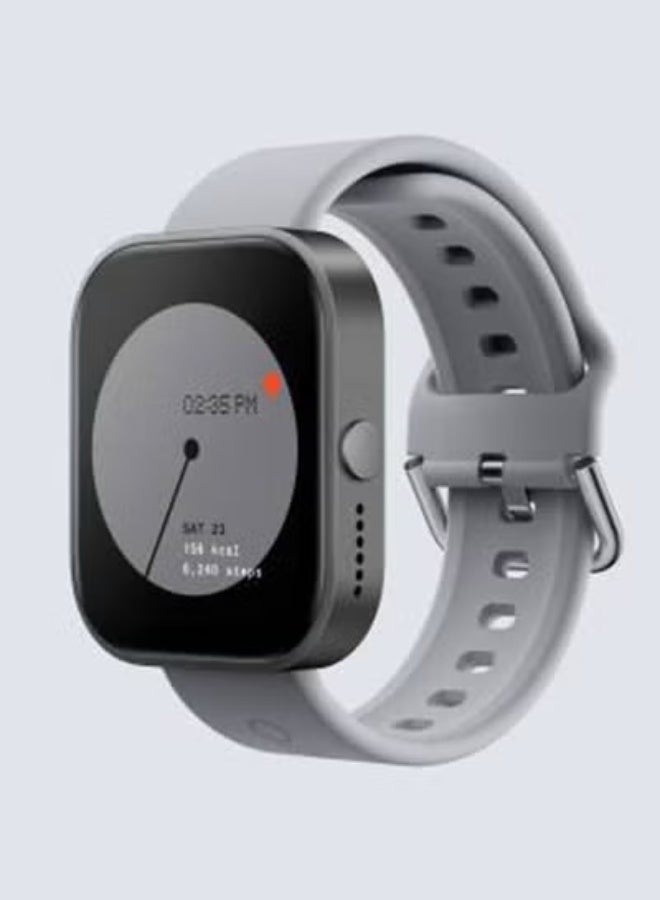 TIGER Watch Pro Smartwatch – AMOLED Display, Bluetooth Calling, Multi-Sport Tracking, Heart Rate & SpO₂ Monitor, IP68 Water Resistant, Long Battery Life – Ash Grey Strap with Dark Grey Case - Image 2