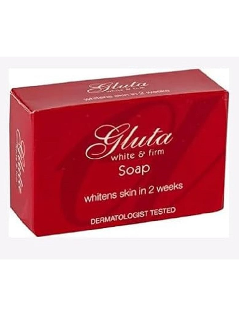 Gluta Gluta White & Firm Glutathione Soap- 135gm Skin Whitening & Brightening For Men & Women  - Image 1