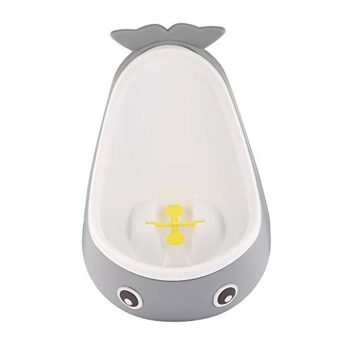 Foryee Potty Training Urinal for Boys Cute Whale with Funny Aiming Target - Gray - Image 1