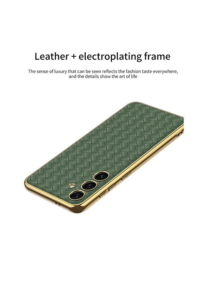 X-level Samsung Galaxy S24 Soft Case Cover Pu Leather with Fashion Design Anti-drop Waterproof Comfortable Touch Feel back Cover Support Wireless Charging Camera Len Screen Protector Shell for Galaxy S24  - Image 3