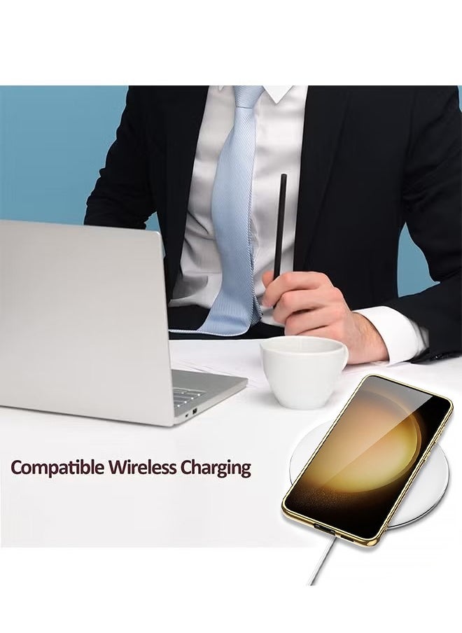 X-level Samsung Galaxy S24 Soft Case Cover Pu Leather with Fashion Design Anti-drop Waterproof Comfortable Touch Feel back Cover Support Wireless Charging Camera Len Screen Protector Shell for Galaxy S24  - Image 5