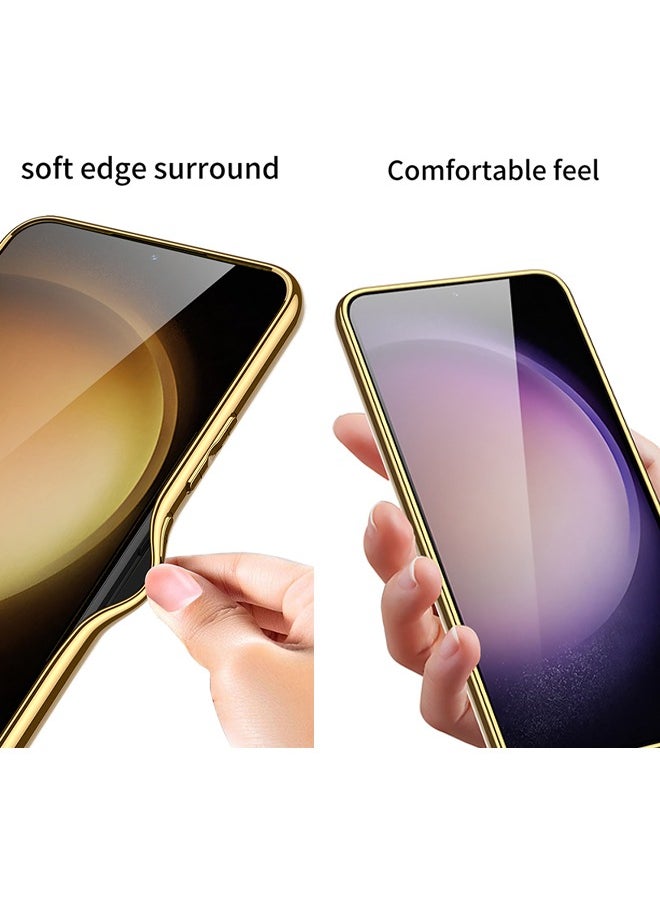X-level Samsung Galaxy S24 Soft Case Cover Pu Leather with Fashion Design Anti-drop Waterproof Comfortable Touch Feel back Cover Support Wireless Charging Camera Len Screen Protector Shell for Galaxy S24  - Image 4