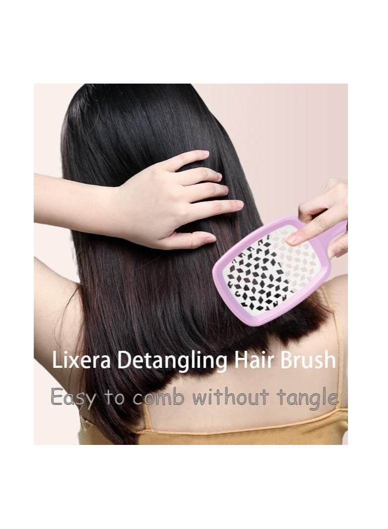 Y&D Hair Brush Detangling Brush, New for Curly Hair, Easily Removes Tangles, Wet Dry 3 Pack - Image 2