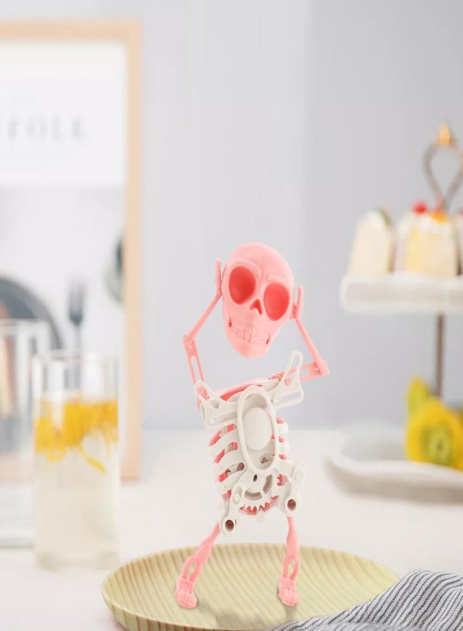 NAIHOD Dancing Skeleton Toy, 3D Swinging Wind Up Skeleton Desktop Spring Clockwork Toy for Desk Decoration and Stress Relief - Image 2
