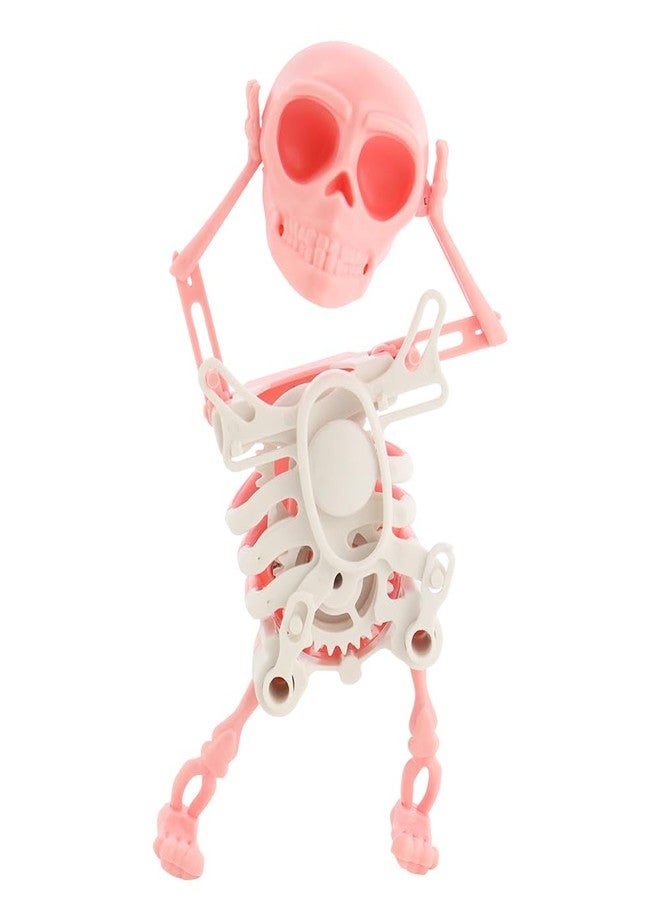 NAIHOD Dancing Skeleton Toy, 3D Swinging Wind Up Skeleton Desktop Spring Clockwork Toy for Desk Decoration and Stress Relief - Image 1