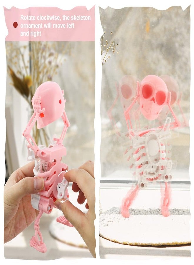 NAIHOD Dancing Skeleton Toy, 3D Swinging Wind Up Skeleton Desktop Spring Clockwork Toy for Desk Decoration and Stress Relief - Image 3