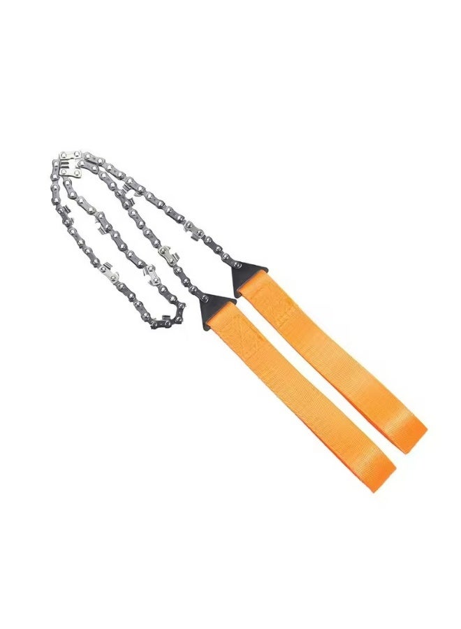 منشار سلسلة محمول للبقاء على قيد الحياة مناشير سلسلة أداة طوارئ للتخييم والمشي لمسافات طويلة أداة يدوية جيب حقيبة منشار سلسلة ج - Image 2