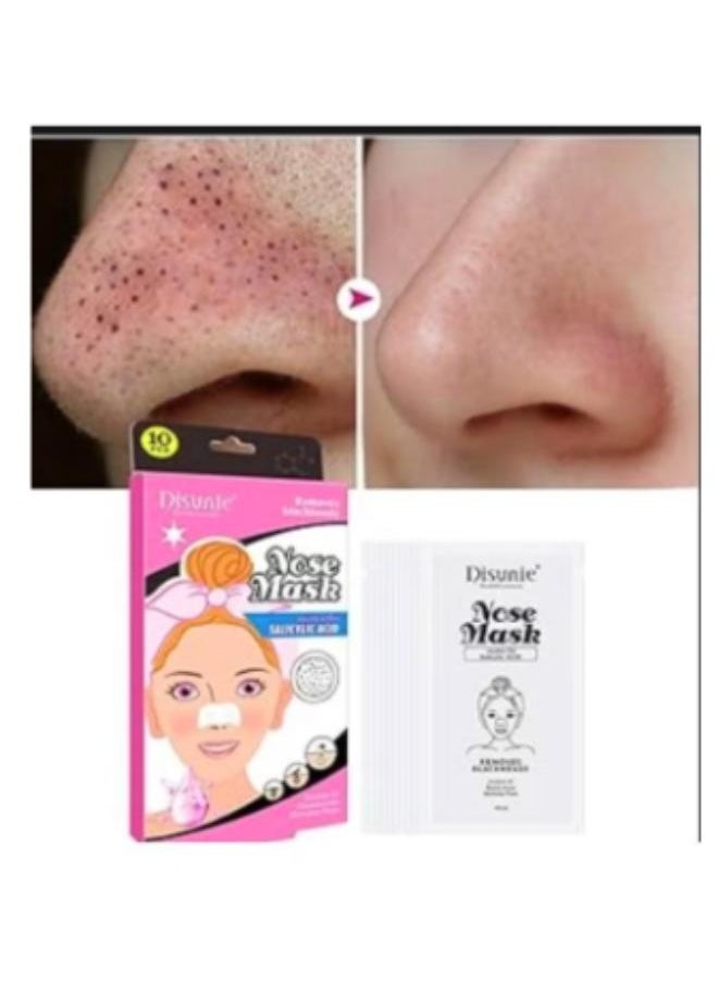 Disunie Nose Mask With Jojoba Oil And Salicylic Acid 10pcs Multi-colour  - Image 2