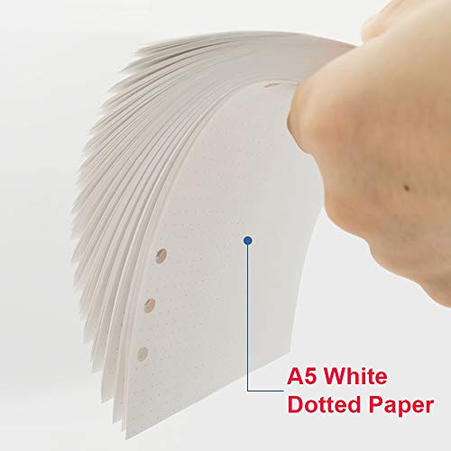 Getvow A5 Dot Grid Refill Paper, 6 Hold Punched, 100gsm White Paper… - Image 3