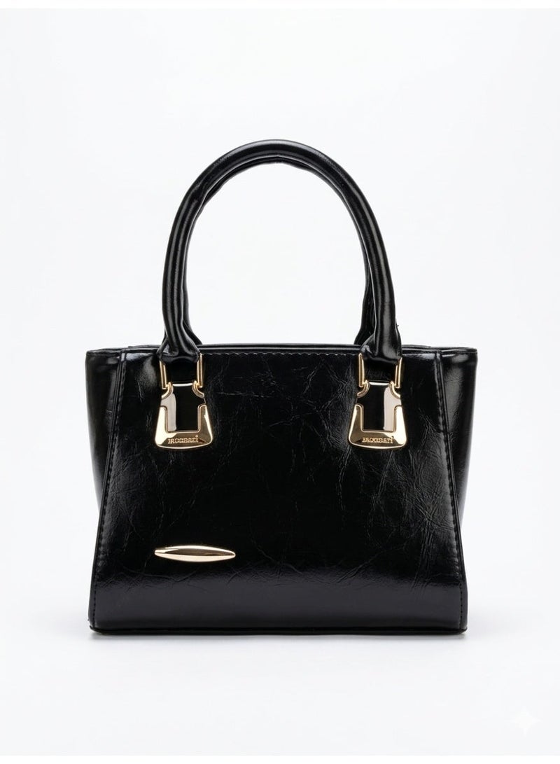 لايف ستيلاش  حقيبه يد جلد للنساء - اسود ZH-8 - Image 1