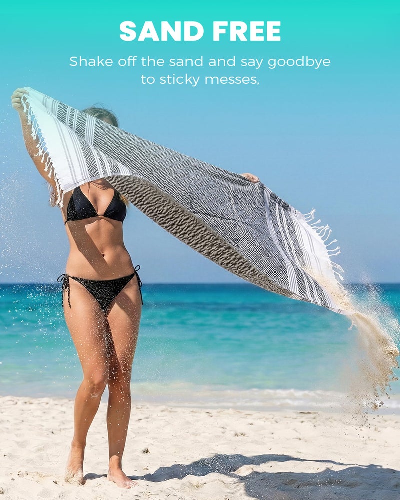 Antfuny Turkish Beach Towel Quick Dry Sand Free Mens Birthday Gift Ideas for Dad Father Day Husband Brother Uncle Boyfriend in Law Male Boss Grandpa Him Retirement 60th 50th 40th 30th Wife Daughter Son - Image 3
