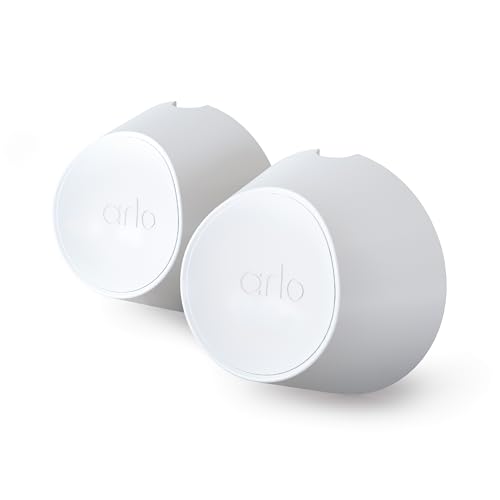 Arlo Magnetic Wall Mounts - Arlo Certified Accessory, Indoor or Outdoor Use, Works with Arlo Pro 5S 2K, Pro 4, Pro 3, Ultra 2, and Ultra Cameras, White - VMA5000, 2 Count (Pack of 1) - Image 1