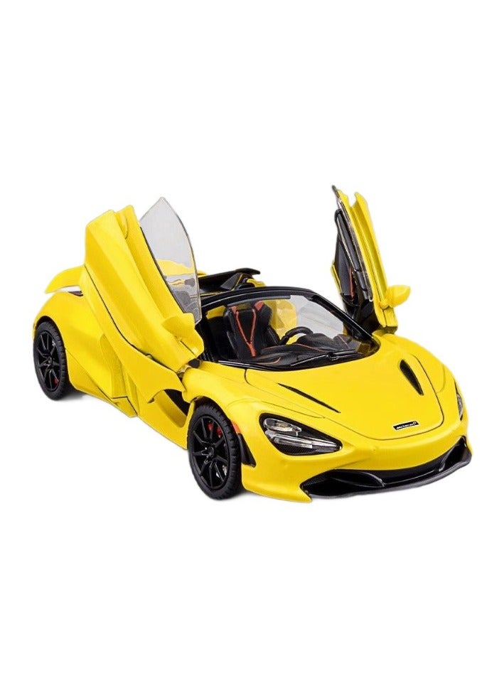 لعبة نموذج سيارة خارقة بمقياس 1:32، سيارة لعبة هايبركار قابلة للسحب من سبائك الزنك، مزودة بنموذج سيارة قابل للسحب مع صوت وإضاءة، هدية للأطفال والأولاد والبنات - Image 4