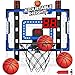 GIGILLI Indoor Basketball Hoop for Kids Adjustable Height Basketball Hoop Over The Door with LED LightScoreboard3 Balls Mini Basketball Hoop Easter Birthday Gifts for Boys Ages 4 5 6 7 8 9 10 11 12 - Image 2