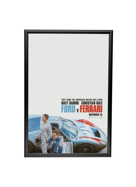 Poster Frame 24X36 Inches Black 1 Inch Aluminum Profile Frontloading Snap Frame Wall Mounting Sleek Series