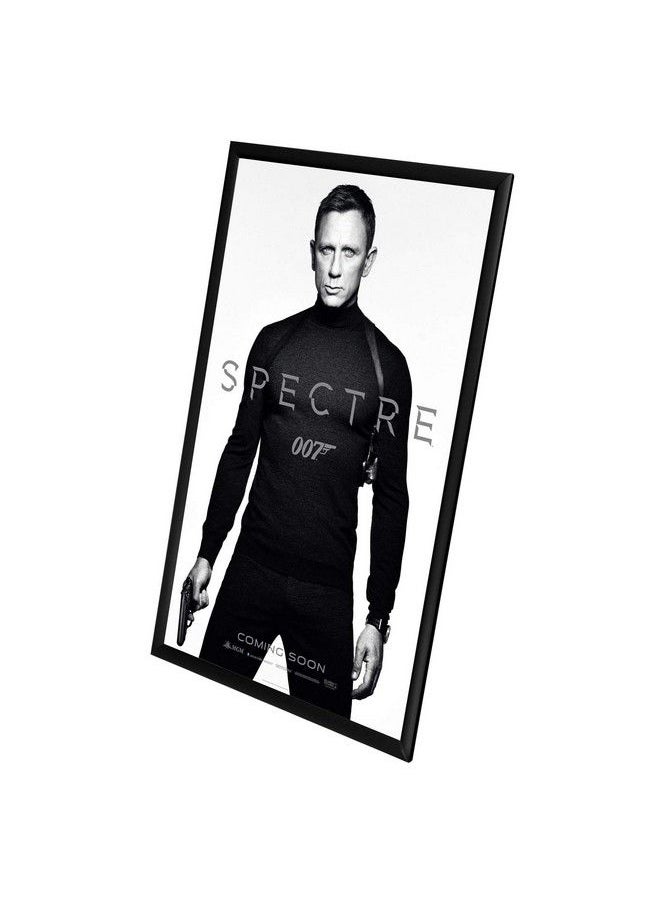 SnapeZo - Poster Frame 24X36 Inches Black 1 Inch Aluminum Profile Frontloading Snap Frame Wall Mounting Sleek Series - Image 1