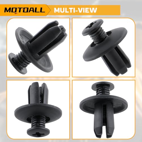 MOTOALL Nylon Fender Liner Door Trim Panel Bumper Shield Retainer Fastener Rivet Push Type Clips for 8mm Hole Ford Mazda Hyundai Kia MB-455-56143 86590-28000 Car Auto Body - 100pcs - Image 5