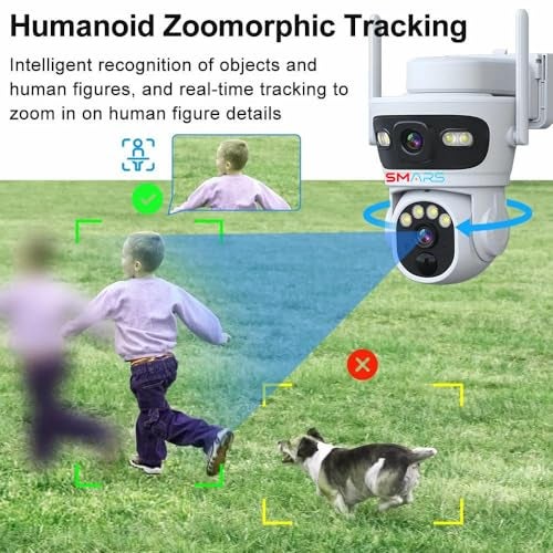 smars 5+5 MP Dual Lens 4G Solar PTZ Outdoor CCTV Camera | X8I-S | 355° Pan | Dual View | Night Vision | Motion Detection | Siren Alarm | 2-Way Audio | Continuous Recording - Image 3