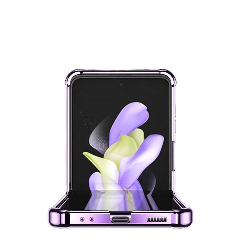 Drop Protection TPU , , Cover for Samsung Galaxy Z Flip 4 , Silver for Tabletop Use - Image 4