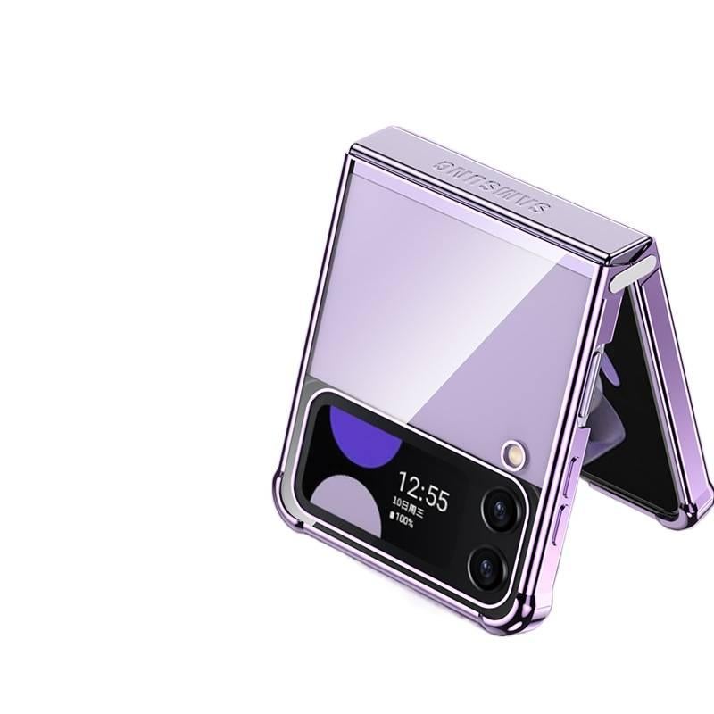 Drop Protection TPU , , Cover for Samsung Galaxy Z Flip 4 , Silver for Tabletop Use - Image 5