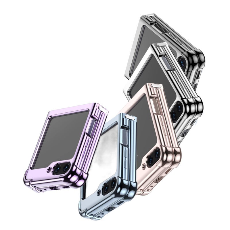 Drop Protection TPU , , Cover for Samsung Galaxy Z Flip 4 , Silver for Tabletop Use - Image 3