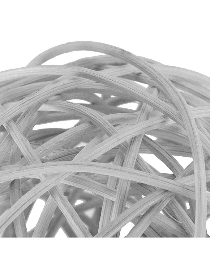 Silver Rattan Balls 6Pcs Wall Hanging Decor Photography Props Wedding Party Birthday - Image 1