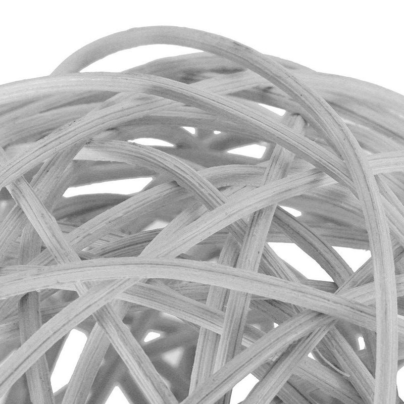 Silver Rattan Balls 6Pcs Wall Hanging Decor Photography Props Wedding Party Birthday - Image 2