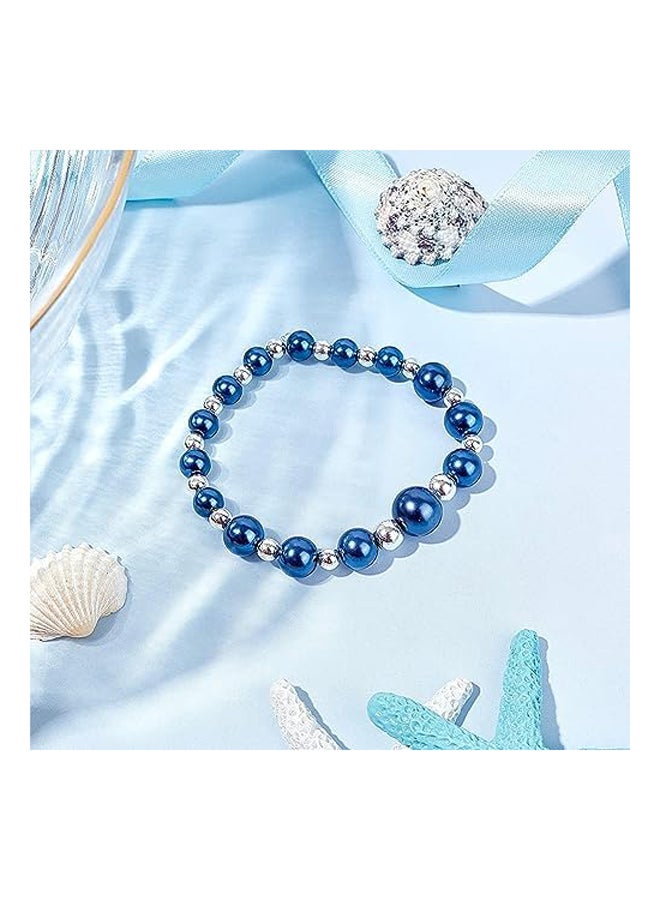 - 270 Pieces 15 Colours Round Glass Beads Pearl - Image 4