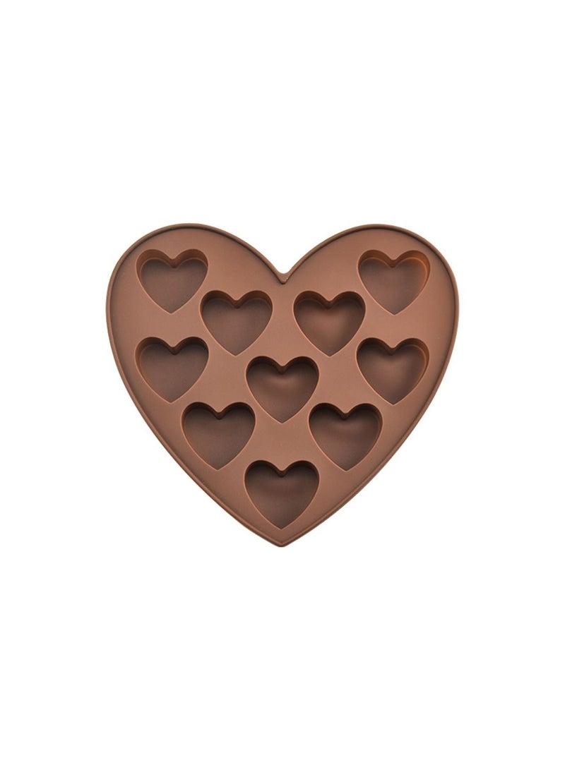 Deo King Heart Shaped Silicone Chocolate and Ice Cube Mold - Image 1
