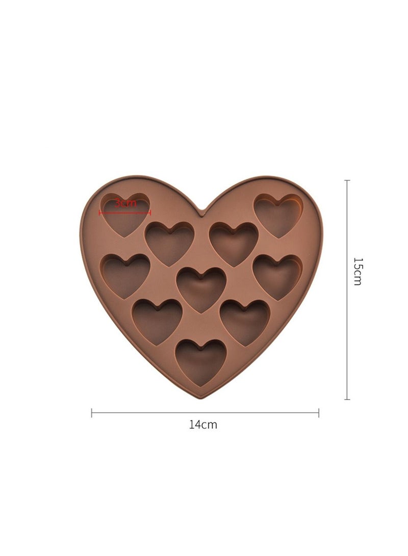 Deo King Heart Shaped Silicone Chocolate and Ice Cube Mold - Image 2