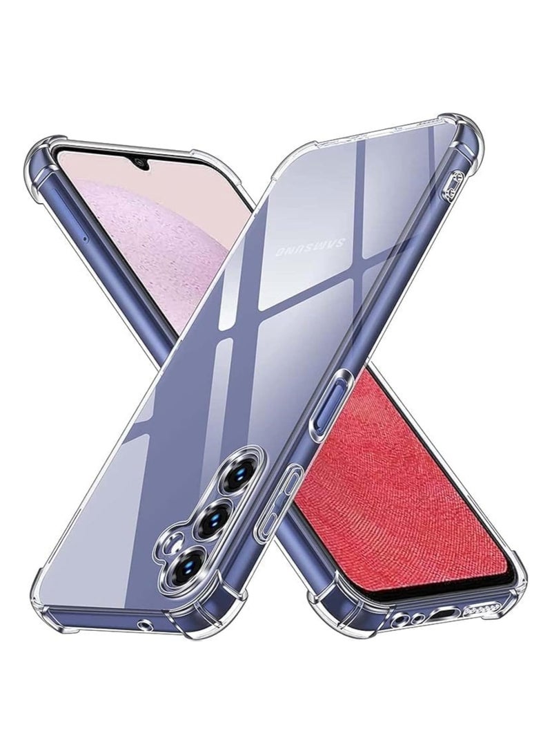 ELTRAZONE Samsung Galaxy A24 Case Cover Clear Back Air Cushion Soft Silicone Shockproof Anti-Scratch Protective Bumper Shell Corner for Samsung Galaxy A24 - Image 1