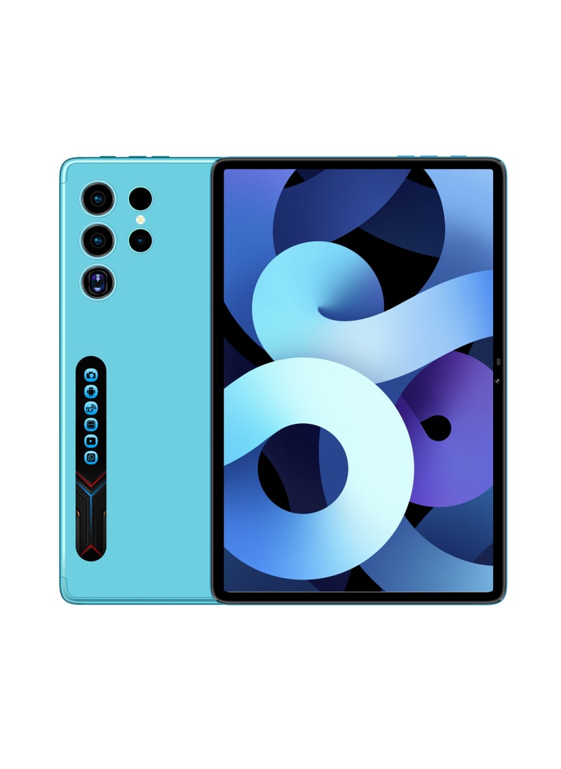 Umiio - Smart Tablet S24 Ultra 10.1-inch HD Display with Touchpad Keyboard/Case and EWB Handbag 12GB RAM 512GB ROM Dual SIM 5G Network Android WiFi GPS Slim Tab Blue - Image 1