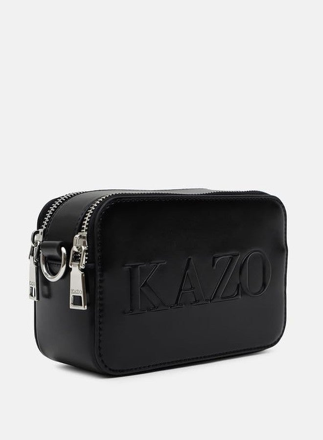 Kazo Bag Black Structured Shoulder Handbag | Premium Faux Leather Purse - Image 4