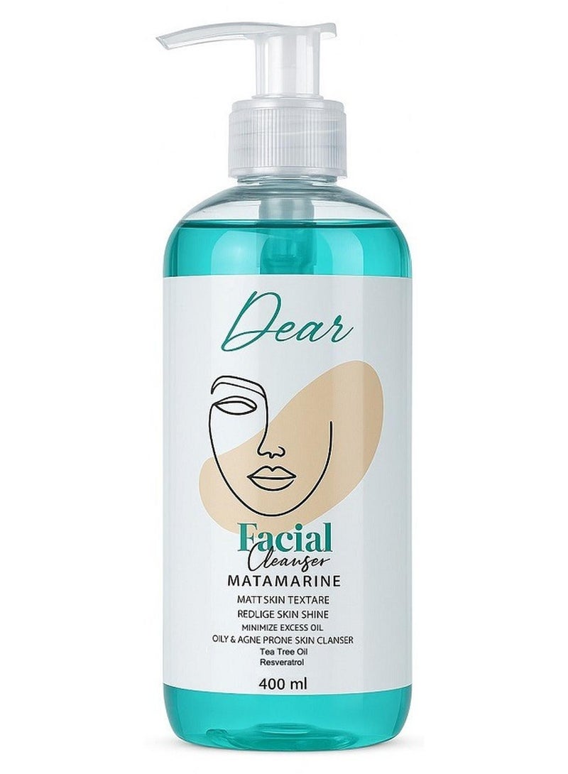 DEAR Facial Cleanser For Oily & Acne Prone Skin 400ml - Image 1