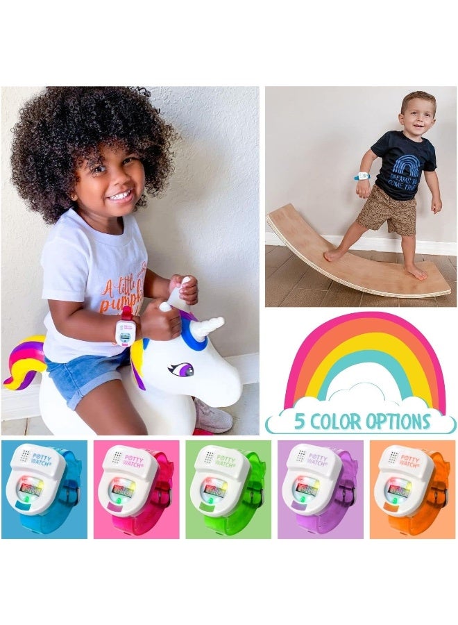 POTTY TIME Potty Watch for Kids Potty Training - Potty Training Watch with 3 Fun Flashing Lights and Music - Water-Resistant Watch - Potty Watch Remind Kids Every 30, 60 or 90 Minutes - Green - Image 5