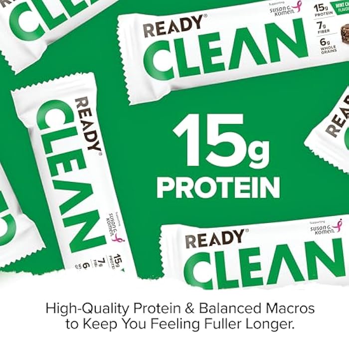 Ready® Protein Bars - High-Protein Snack with 15g Whey Protein, With Flaxseeds and Omega-3s for Sustained Energy, Supports Lean Muscle and Recovery - Mint Chocolate Chip Bundle (15-Pack) - Image 4