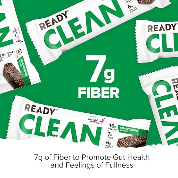Ready® Protein Bars - High-Protein Snack with 15g Whey Protein, With Flaxseeds and Omega-3s for Sustained Energy, Supports Lean Muscle and Recovery - Mint Chocolate Chip Bundle (15-Pack) - Image 3