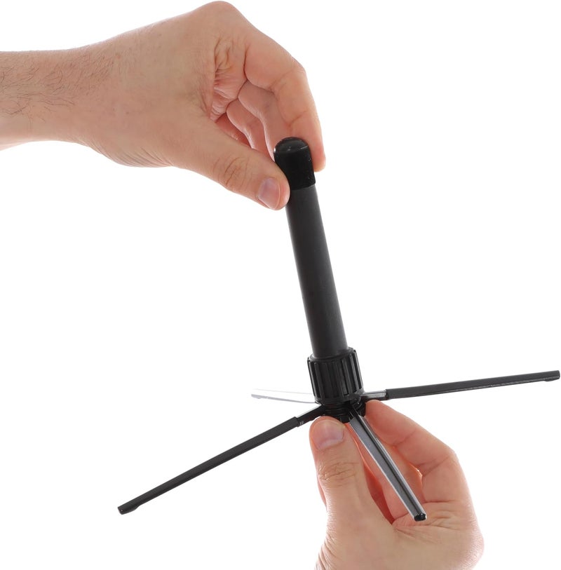 Cecilio Flute Stand - Stable 4-Legged Foldable Design, Portable & Quick Setup, Metal Base for Flute & Piccolo - Image 3