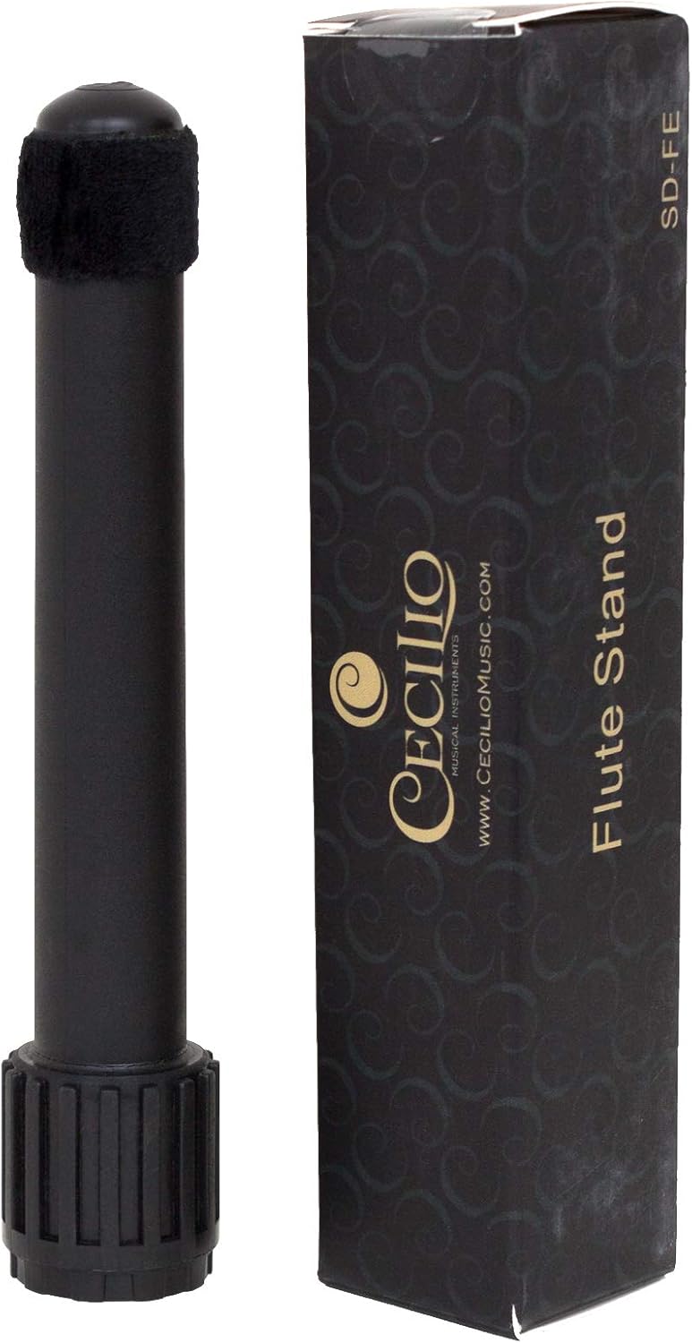 Cecilio Flute Stand - Stable 4-Legged Foldable Design, Portable & Quick Setup, Metal Base for Flute & Piccolo - Image 2