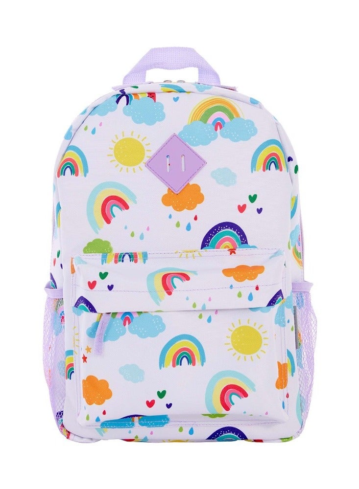 Travelers Club 5-Pc 18" Kids Luggage Set With 360° 4-Wheel Spinner System, Rainbow