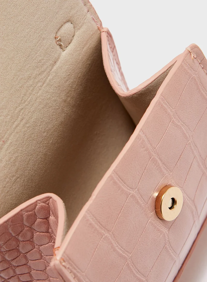 ELLA Mini Satchel Bag In Mock Croc