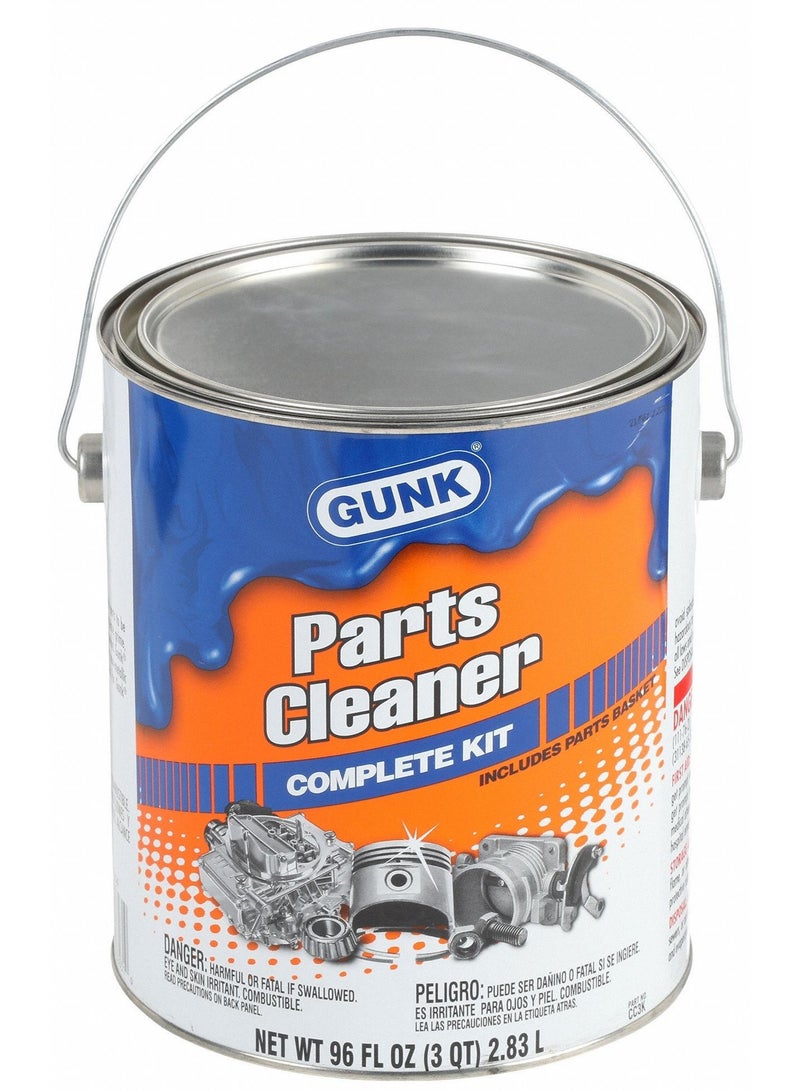 طقم كامل لتنظيف المكربن ​​والأجزاء مع سلة تجميع السوائل، سعة 2.83 لتر